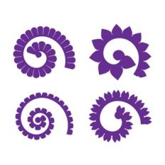 Rolled Flower, 3D Paper Flower Template