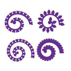 Rolled Flower, 3D Paper Flower Template