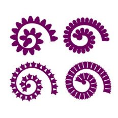 Rolled Flower, 3D Paper Flower Template