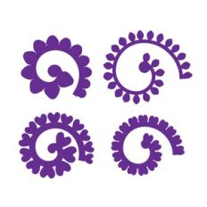 Rolled Flower, 3D Paper Flower Template
