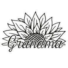 Grandma Sunflower Word