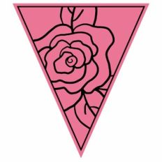 Rose Pennant Flag