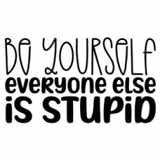 Be Yourself Everyone Else Is Stupid Quote