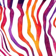 Watercolor Zebra Stripes