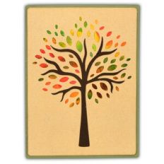 Card A6 Tree Leaf Cutouts