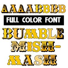 Bumble Mishmash Color Font