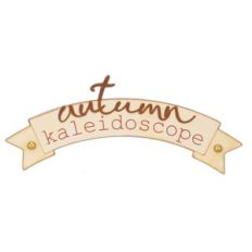 Tag Banner Autumn Kaleidoscope Print Cut