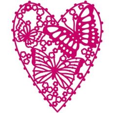 Flock of Butterflies Heart
