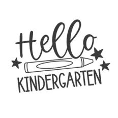 Hello Kindergarten Crayon