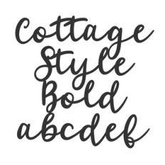 BFC Cottage Style Bold Brush Script