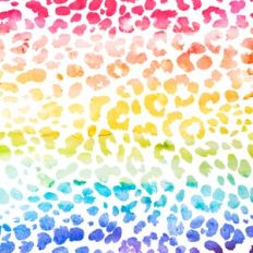 Rainbow Leopard Print