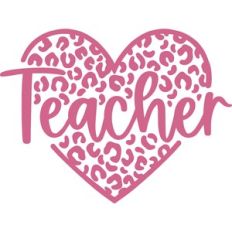 leopard teacher heart