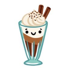 Kawaii Dessert Coffee with Whip