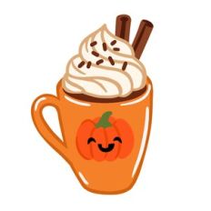 Kawaii Pumpkin Spice Latte