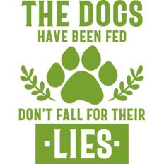 the dogs have been fed