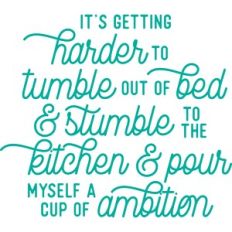 tumble out of bed