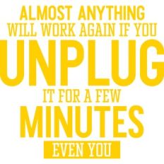 unplug