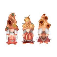 Fall Gnomes Sublimation Clipart Design