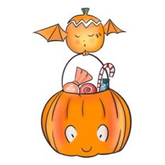 Halloween Funny Pumpkin Clipart