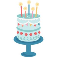 tall birthday cake