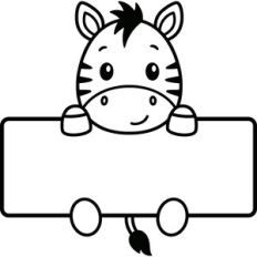 Zebra Name Tag