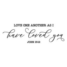 love one another as i have loved you