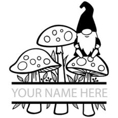 mushroom gnome split frame