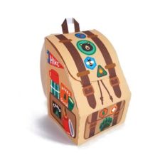 Bear Camping Backpack Box Print and Cut