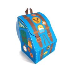 Moose Camping Backpack Box Print and Cut