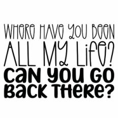 Where Have You Been All My Life? Can You Go Back There? Quote
