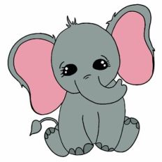 Cute Elephant Color Version