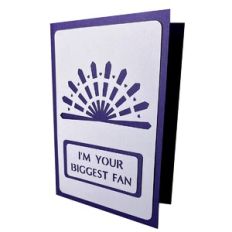  I’m Your Biggest Fan Stencil Card