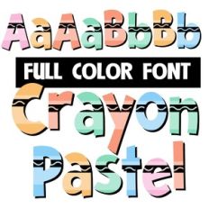 DB Crayon Pastel Color Font