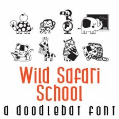Wild Safari School Doodlebat Font