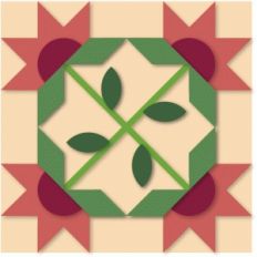 peony quilt block