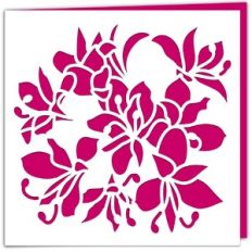 Lily Bouquet Cutout Card