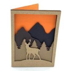 deer in the wood card