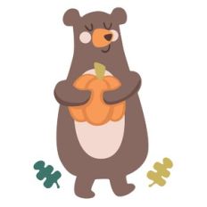 Bear with Pumpkin