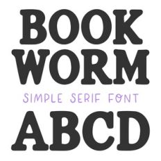BFC Bookworm Serif School Font