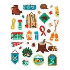 Camping and Hiking Stickers