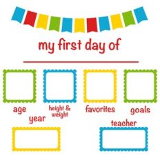 First Day Of School Horizontal Sign