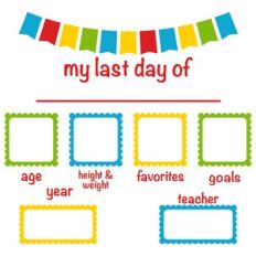 Last Day of School Horizontal Sign