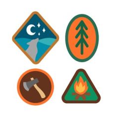 Wolf and Wilderness Badges