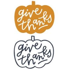 give thanks lettering