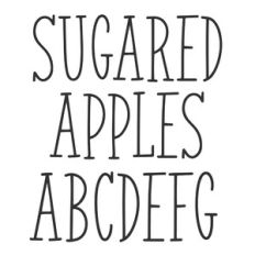 BFC Sugared Apples Skinny Serif Font