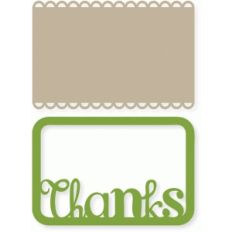 'thanks' and scallop cards