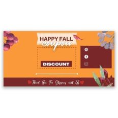 Happy Fall Discount Coupon