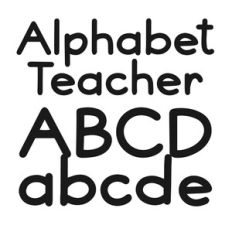 BFC Alphabet Teacher School Handwriting Font