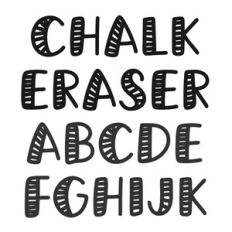 BFC Chalk Eraser School Chalkboard Font