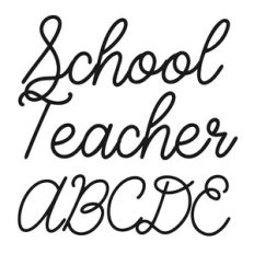 BFC School Teacher Perfect Cursive Font